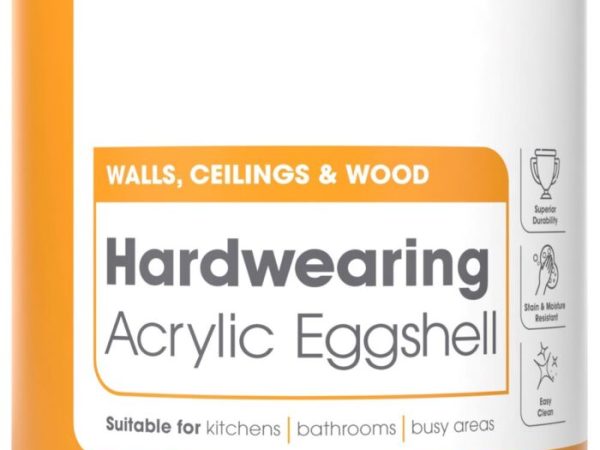 Leyland Trade Hardwearing Acrylic Eggshell Brilliant White 5L