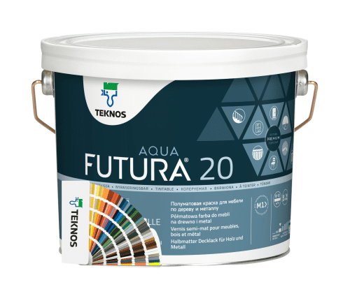 Teknos Futura Aqua 20 Colours. Thousands of colours available