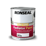 Ronseal One Coat Radiator Paint - Brilliant White 750ml
