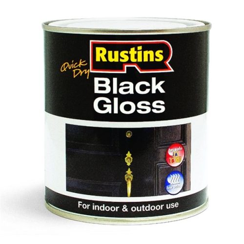 Rustins Quick Dry Black Gloss