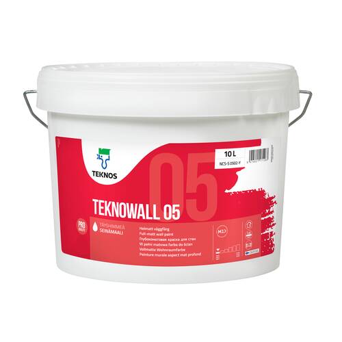 TEKNOWALL 05 is a low 5% sheen emulsion paint